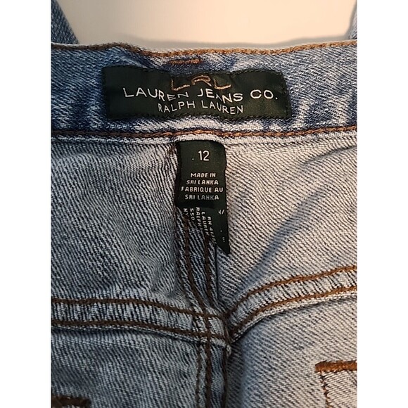 Lauren Jeans Co Cropped Light Wash Denim Womens Capri Size 12 LRL Ralph Lauren - Picture 9 of 10